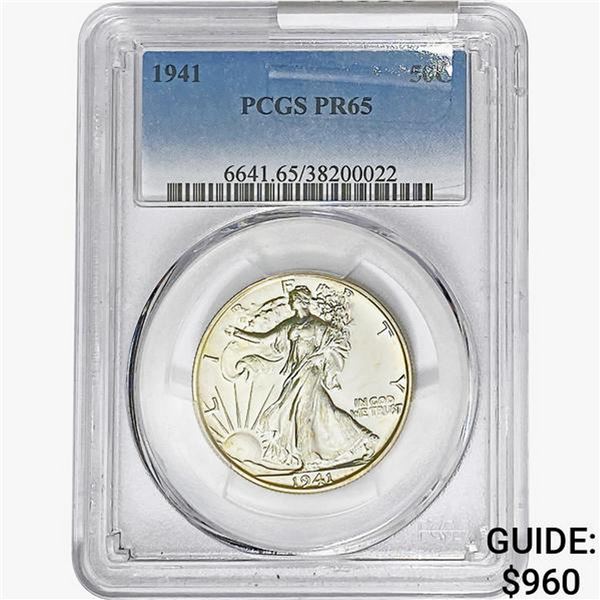 1941 Walking Liberty Half Dollar PCGS PR65