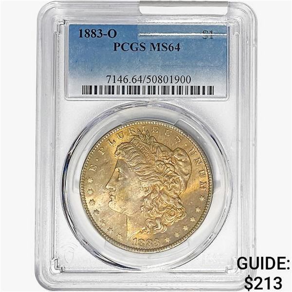 1883-O Morgan Silver Dollar PCGS MS64