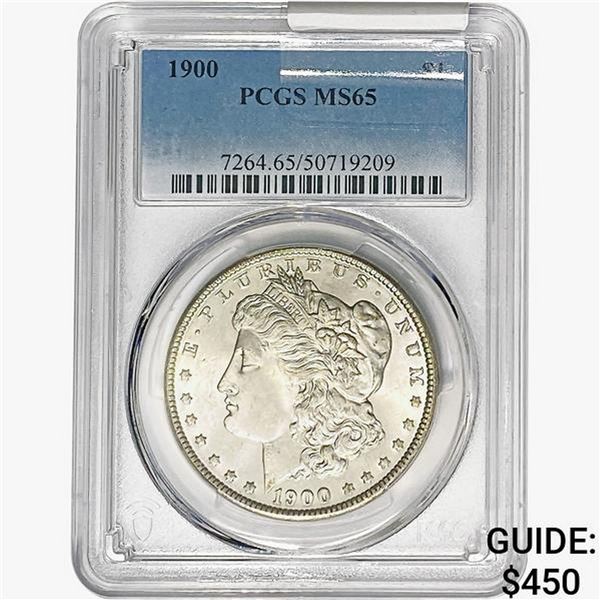 1900 Morgan Silver Dollar PCGS MS65