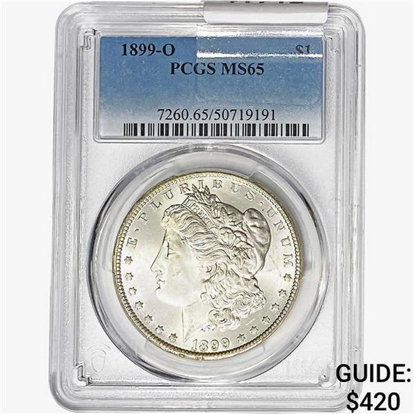 1899-O Morgan Silver Dollar PCGS MS65