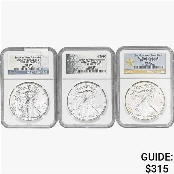 [3]2012-W Silver Eagle NGC MS69