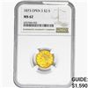 Image 1 : 1873 $2.50 Gold Quarter Eagle NGC MS62 Open 3