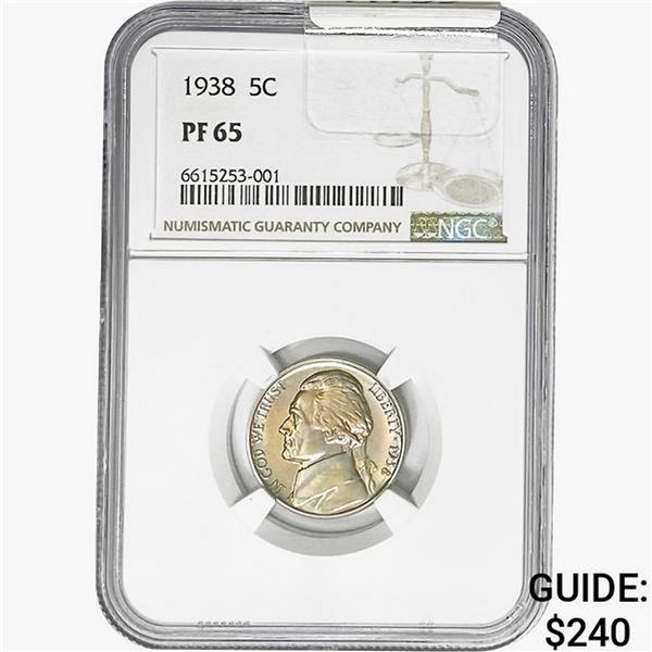 1938 Jefferson Nickel NGC PF65