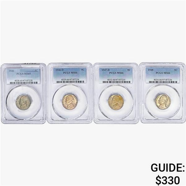[4]1946-1948 Jefferson Nickel PCGS MS66