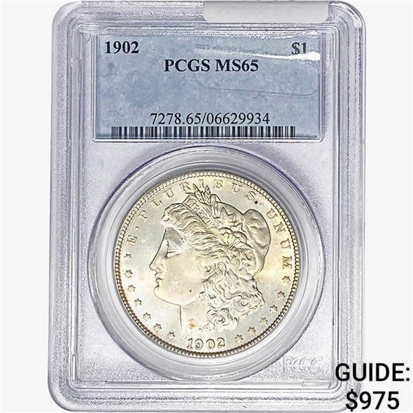 1902 Morgan Silver Dollar PCGS MS65