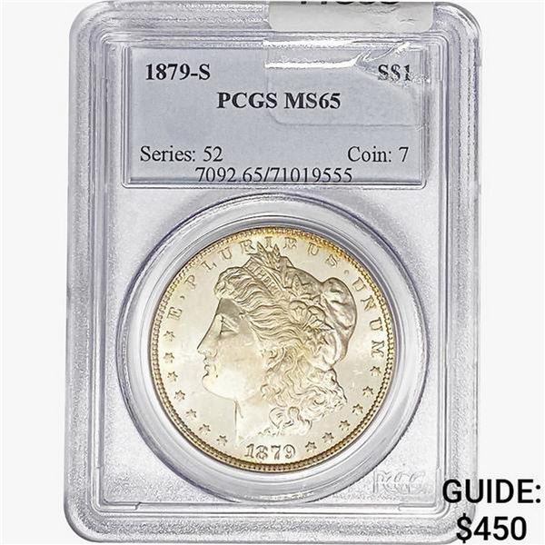 1879-S Morgan Silver Dollar PCGS MS65