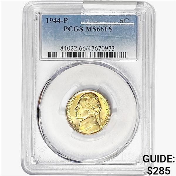 1944-P Jefferson Nickel PCGS MS66 FS