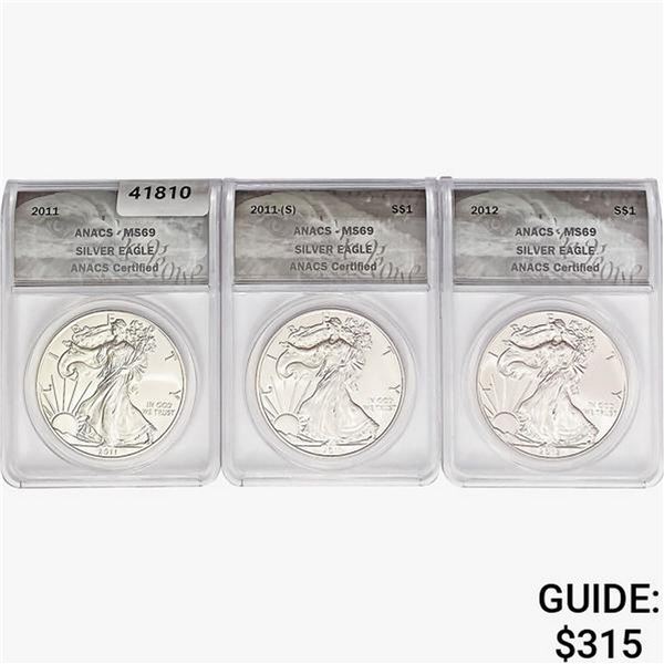 [3]2011-2012 Silver Eagle ANACS MS69