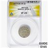 Image 1 : 1873 Shield Nickel ANACS VF25 Open 3