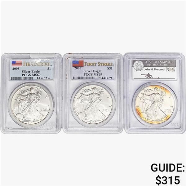 [3]2005-2014 Silver Eagle PCGS MS69
