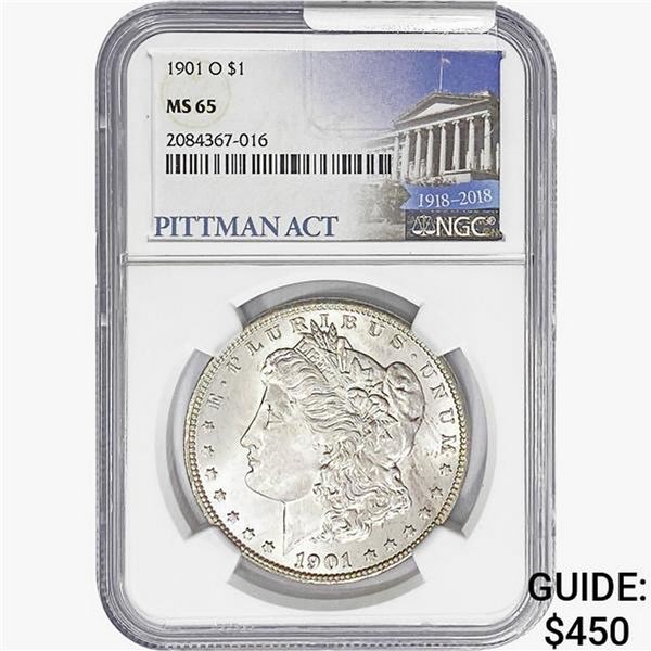 1901-O Morgan Silver Dollar NGC MS65