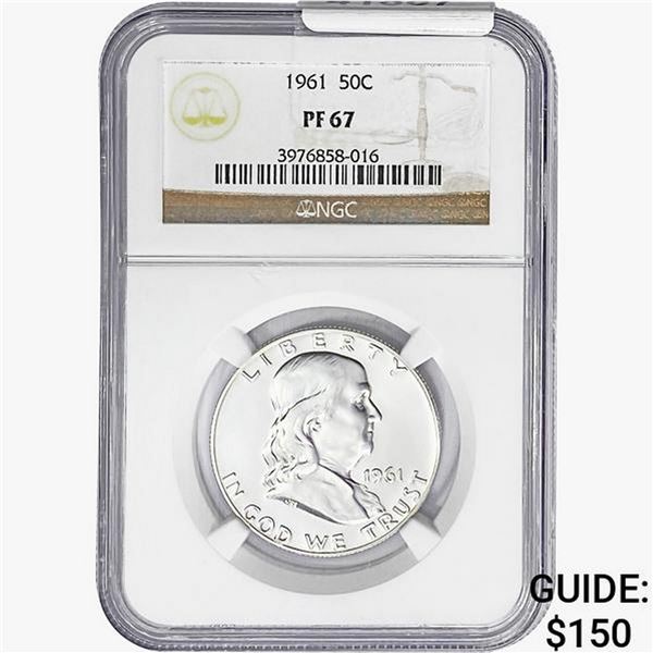 1961 Franklin Half Dollar NGC PF67