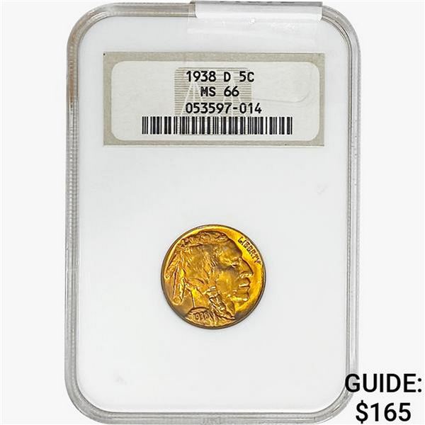 1938-D Buffalo Nickel NGC MS66