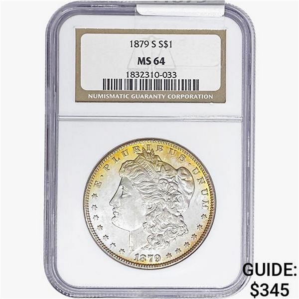 1879-S Morgan Silver Dollar NGC MS64