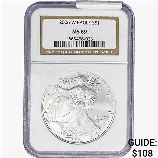 2006-W Silver Eagle NGC MS69