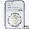 Image 1 : 1884-CC Morgan Silver Dollar NGC MS61