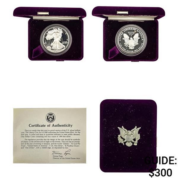 1986-S Silver Eagle  PF U.S. Mint