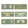 Image 2 : LOT OF 6 MIX LARGE SIZE CURRENCY NOTES 1886-1917