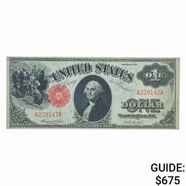 FR. 36 1917 $1 LEGAL TENDER USN XF