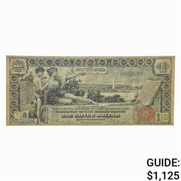 1896 $1 EDUCATIONAL SILVER CERTIFICATE VF
