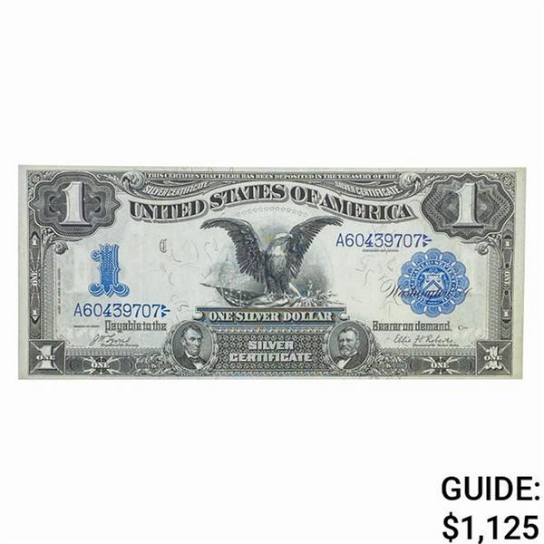 1899 $1 BLACK EAGLE SILVER CERTIFICATE XF