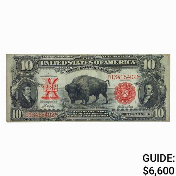 FR. 118 1901 $10 BISON LEGAL TENDER USN XF