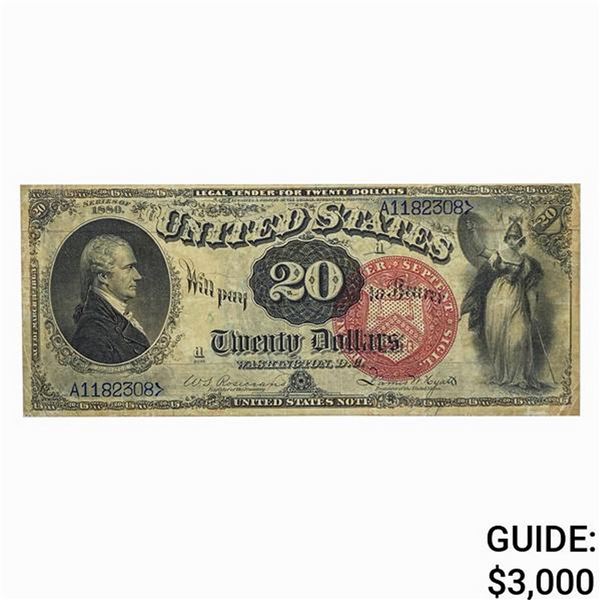 FR. 135 1880 $20 LEGAL TENDER USN XF