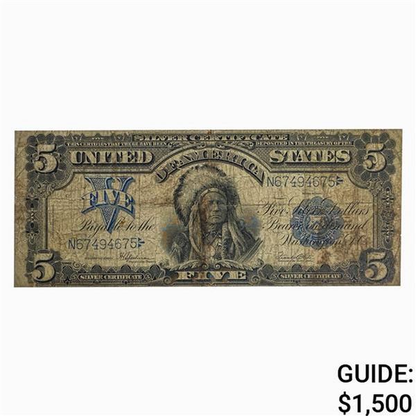 FR. 281 1899 $5 CHIEF SILVER CERTIFICATE