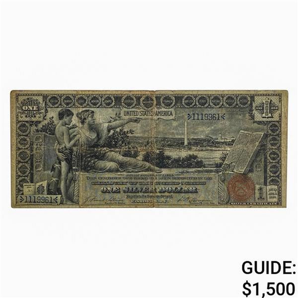 FR. 224 1896 $1 EDUCATIONAL SILVER CERTIFICATE VF