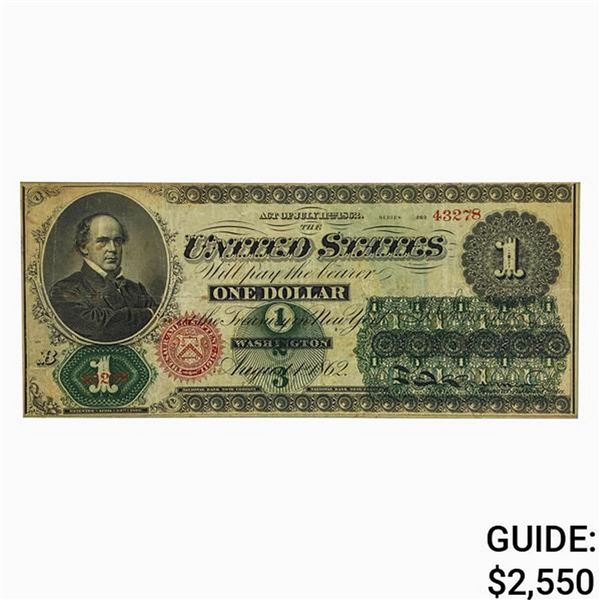 FR. 16c 1862 $1 LEGAL TENDER USN VF
