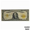 Image 1 : 1922 $10 HILLEGAS GOLD CERTIFICATE NOTE