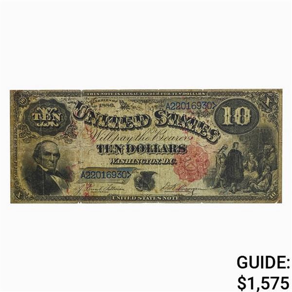 FR. 111 1880 $10 JACKASS LEGAL TENDER USN