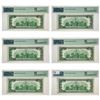 Image 2 : (6) CONS. 1934-B $100 FRN'S PMG UNC-64EPQ