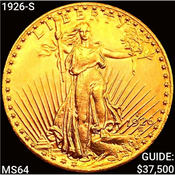 1926-S $20 Gold Double Eagle CHOICE BU