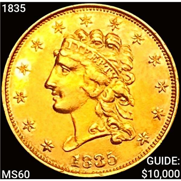 1835 $2.50 Gold Quarter Eagle UNCIRCULATED