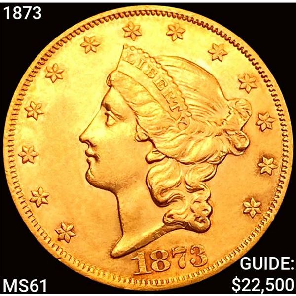 1873 $20 Gold Double Eagle UNCIRCULATED