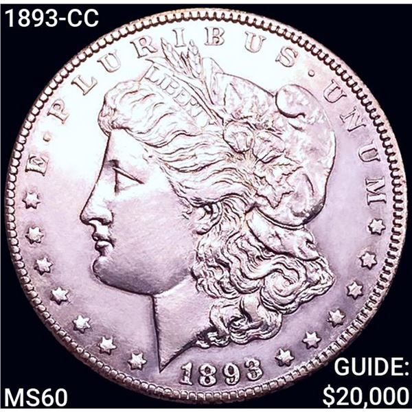 1893-CC Morgan Silver Dollar UNCIRCULATED
