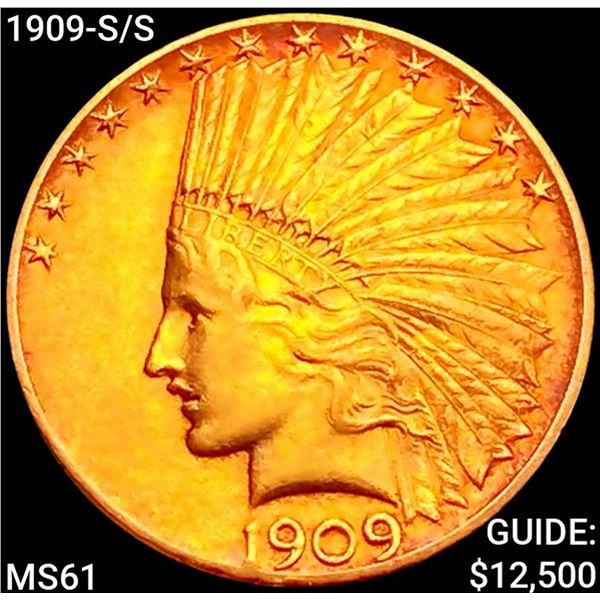 1909-S/S $10 Gold Eagle UNCIRCULATED