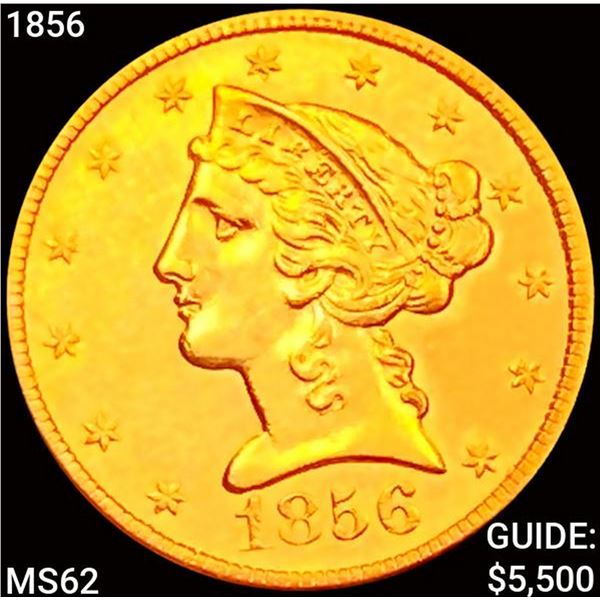 1856 $5 Gold Half Eagle UNCIRCULATED