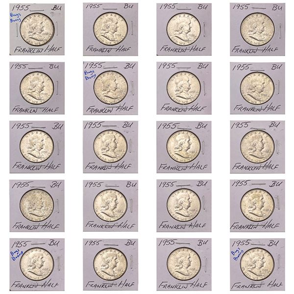 [20] 1955  Franklin Half Dollar BU