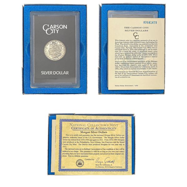 1883-CC Morgan Silver Dollar