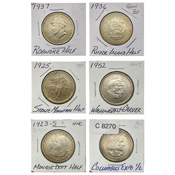 [6] 1893-1937 Commemorative Half Dollars