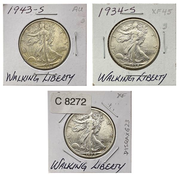 [3] 1929-1943-S Walking Liberty Half Dollar