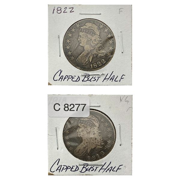 [2] 1818 & 1822 Capped Bust Half Dollar