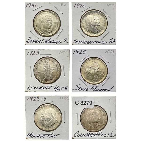 [6] 1893-1951 Commemorative Half Dollars