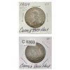 Image 1 : [2] 1834 & 1838 Capped Bust Half Dollar