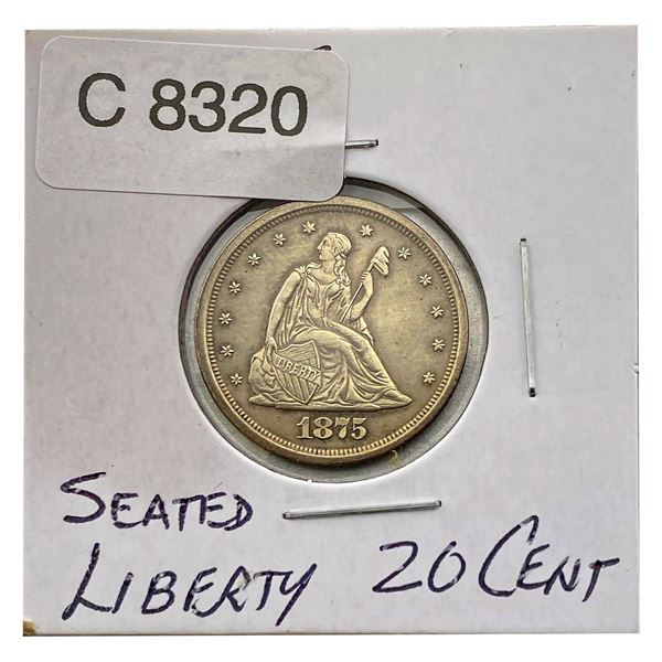 1875-S Twenty Cent Piece