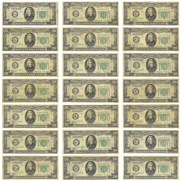 [21]1934 C $20 Federal Reserve Notes