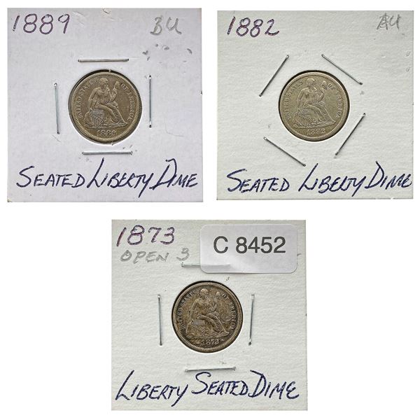 [3]1873-1889 Seated Liberty Dime