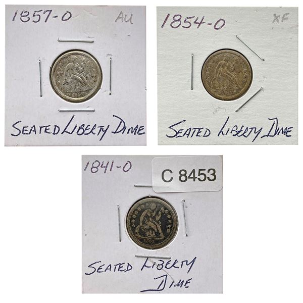 [3]1841-1857-O Seated Liberty Dime